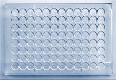 e., cups) of a microtiter plate.